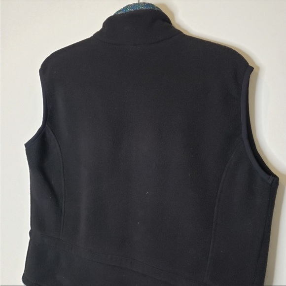 North Face Fleece Zip Up Vest Retro style Collar Trim/Accent Women's Large - Picture 13 of 14